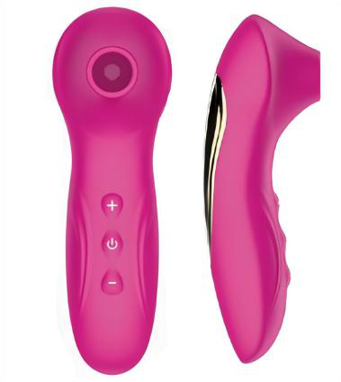 Silicone Vibrator with Suction 116mm - Suction