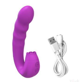 Rotating Vibrator with 10 Vibration, 360° Rotation, and 10 Licking Modes - Clitoral