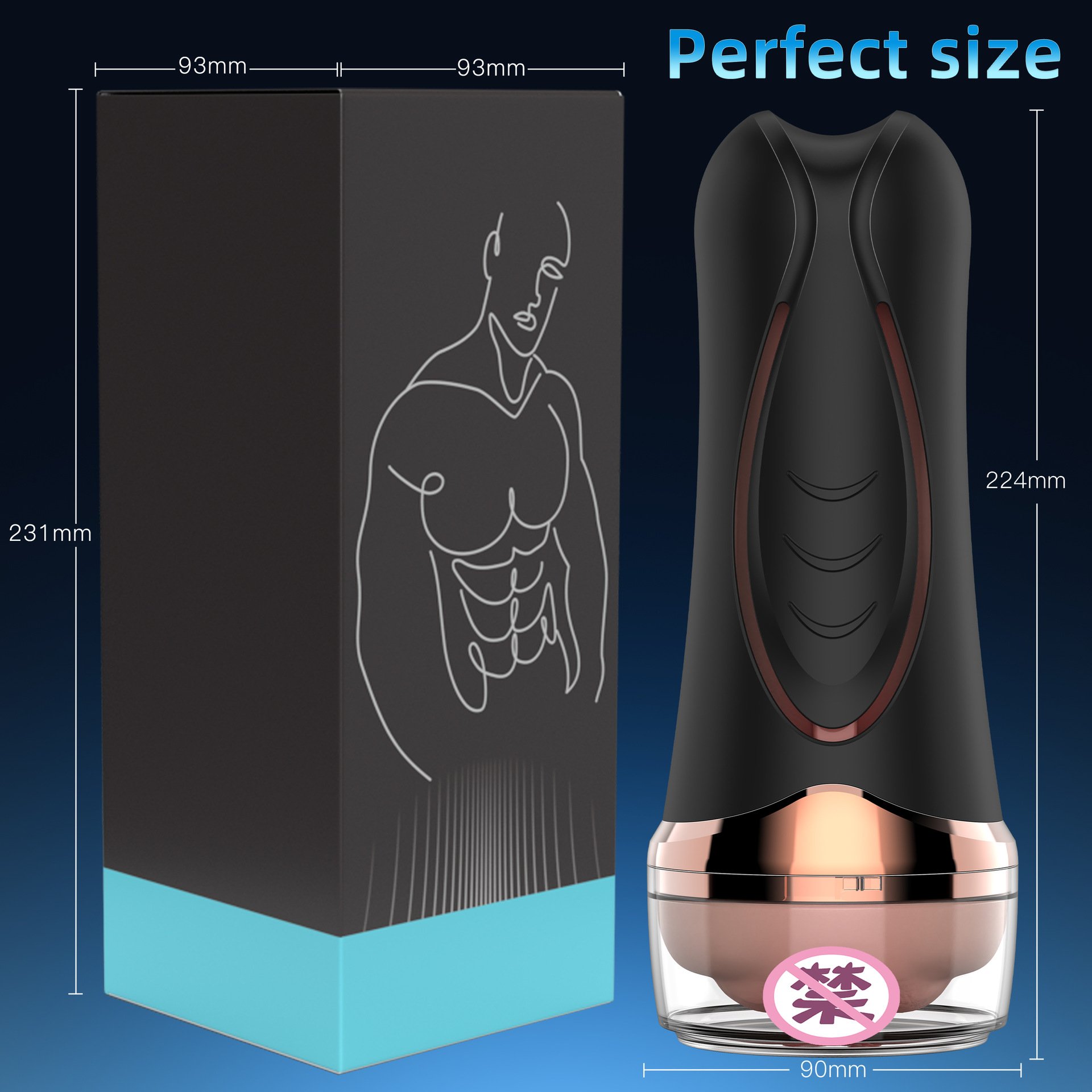 Squeeze-Activated Waterproof Vibrating Masturbator