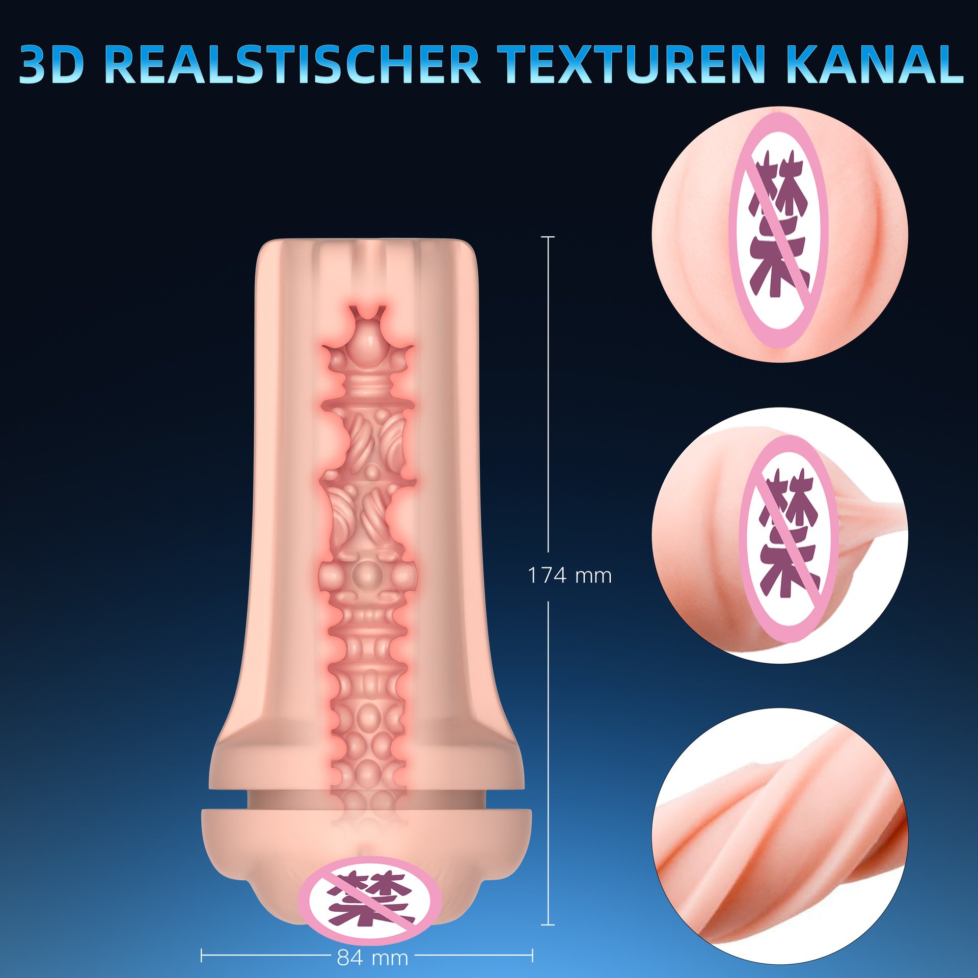 Squeeze-Activated Waterproof Vibrating Masturbator
