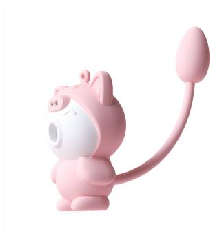 Vibrator with Suction Tail 8cm - Suction