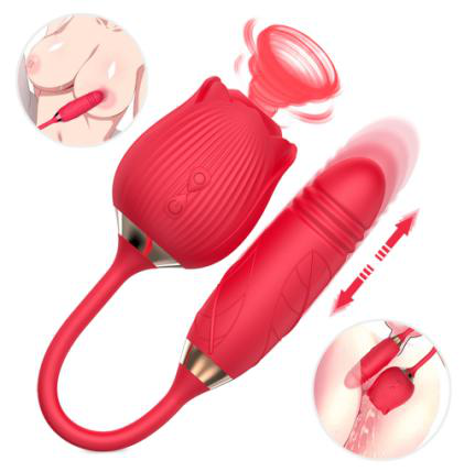 Sucking & Thrusting Vibrator - Vibrators