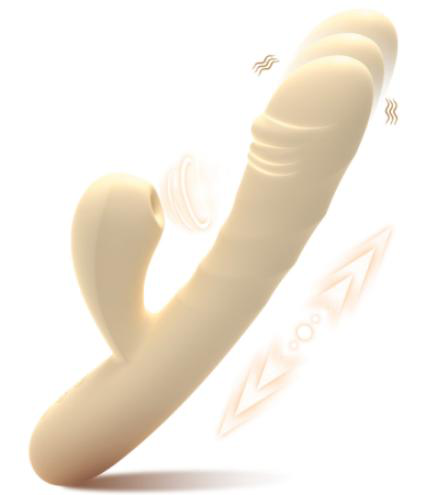 Thrusting Sucking Vibrator with Tongue Licking - Vibrators