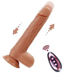 Heating Telescopic Swinging Vibrator - Realistic