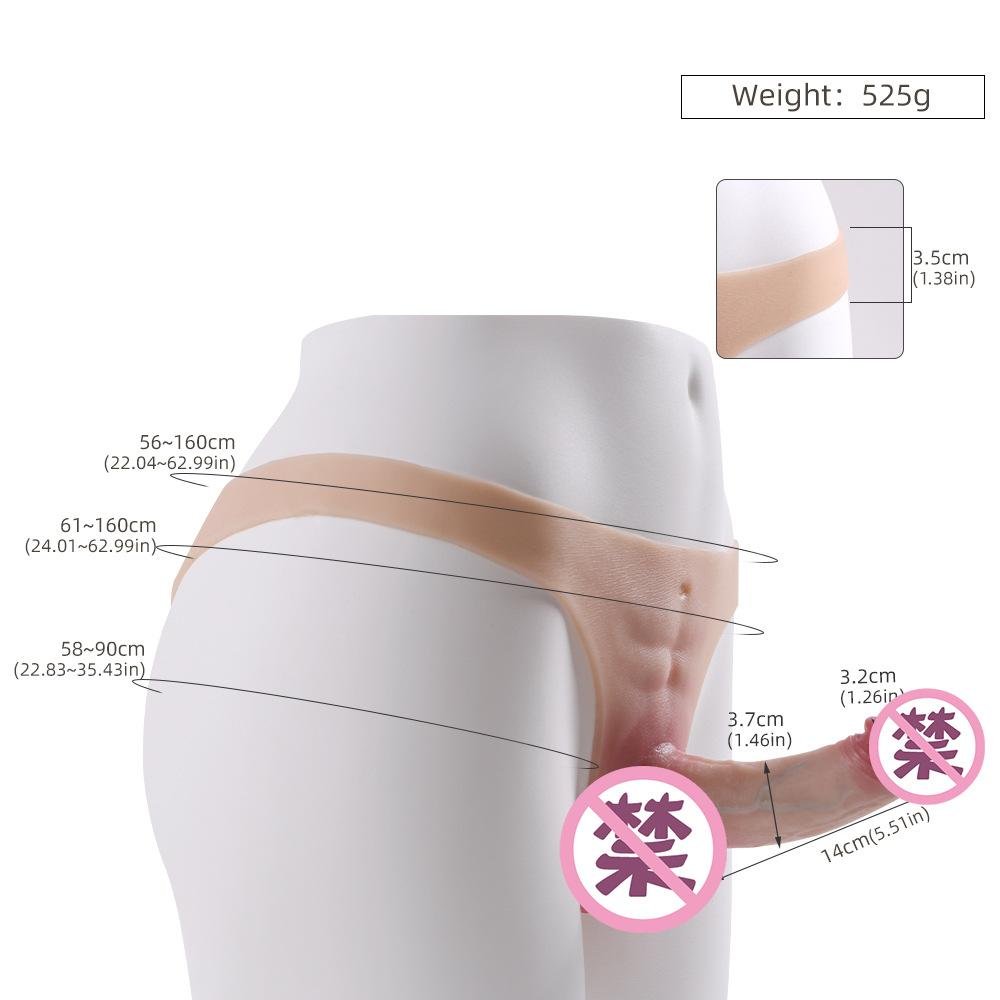 TB-A366 Wearable Silicone Dildo
