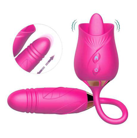 Tongue Licking & Thrusting Vibrator - Vibrators