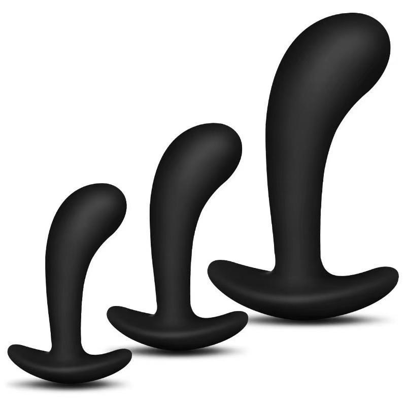 Silicone Anal Plug (Black) - Butt Plugs