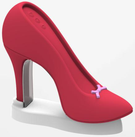 Large High-Heeled Shoe Vibrator - Clitoral
