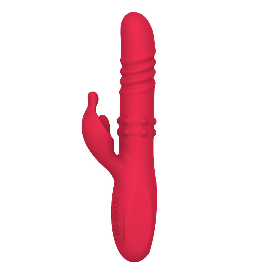 10-Pattern Vibrating Thrusting Rotating Beads G-Spot Vibrator