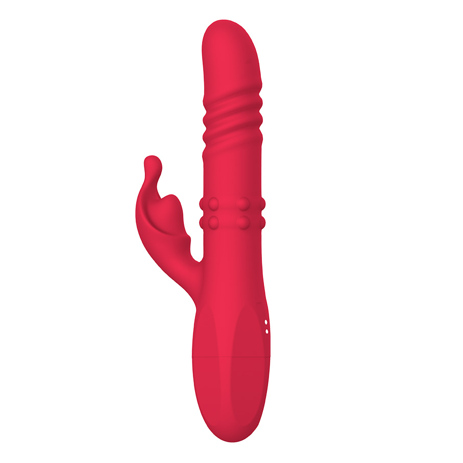 10-Pattern Vibrating Thrusting Rotating Beads G-Spot Vibrator