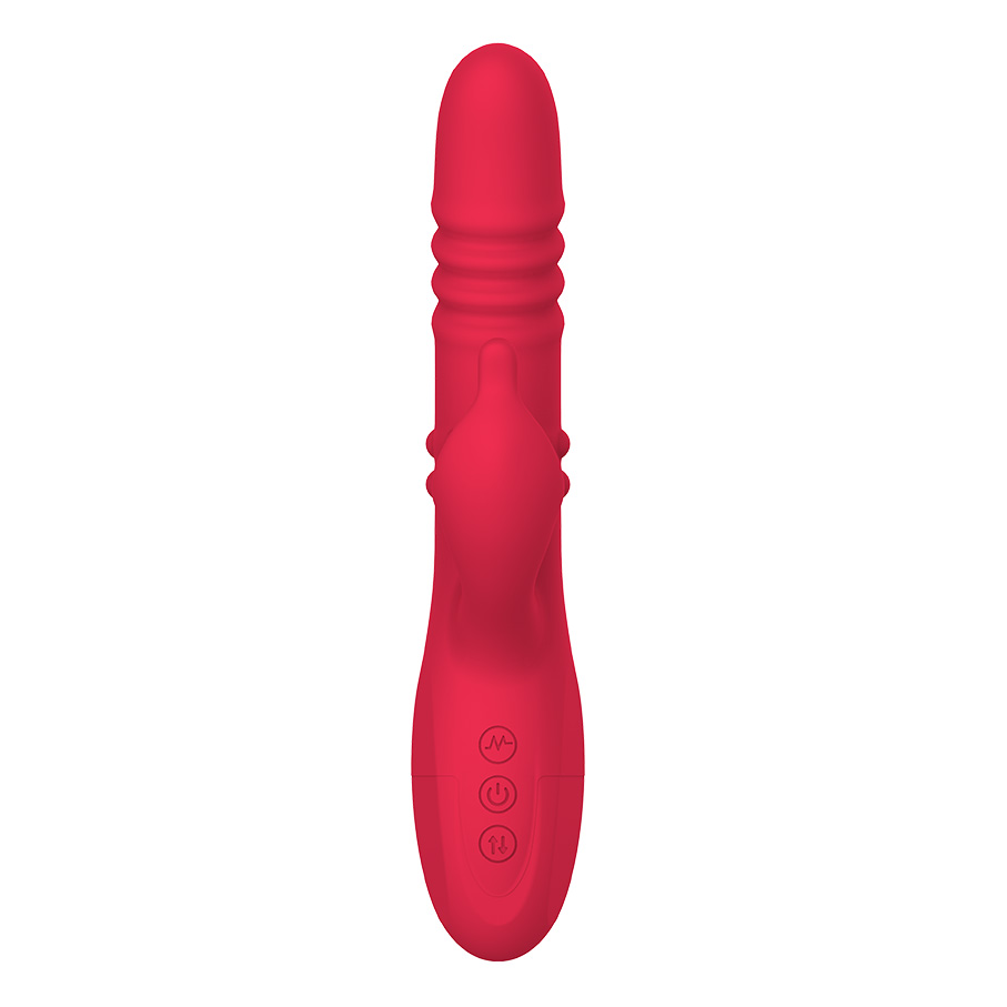 10-Pattern Vibrating Thrusting Rotating Beads G-Spot Vibrator