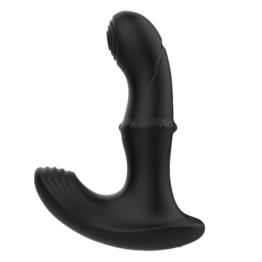 Come-Hither Vibrator with Rotating Beads and Remote