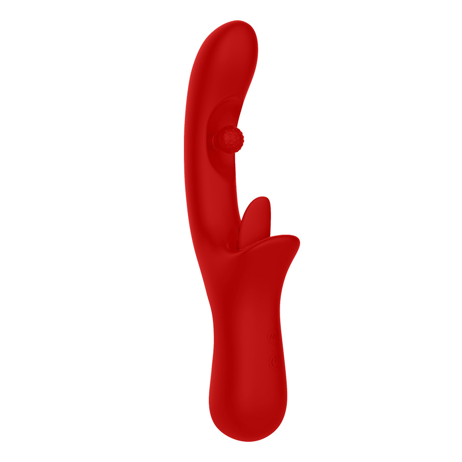 Multi-Function Vibrator with Licking and Rotating Beads