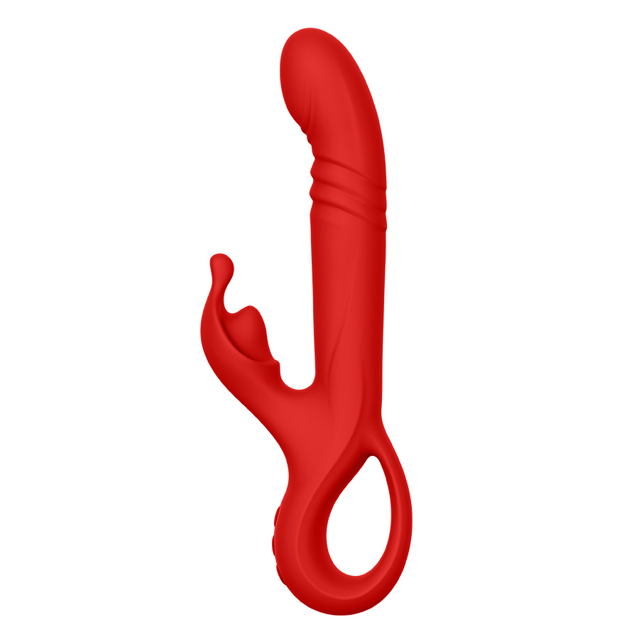 10-Pattern Vibrating/Thrusting & Clitoral Vibrating Rabbit Vibrator