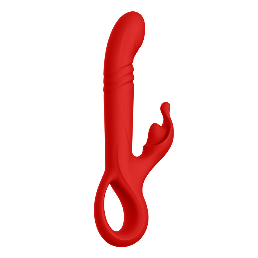 10-Pattern Vibrating/Thrusting & Clitoral Vibrating Rabbit Vibrator