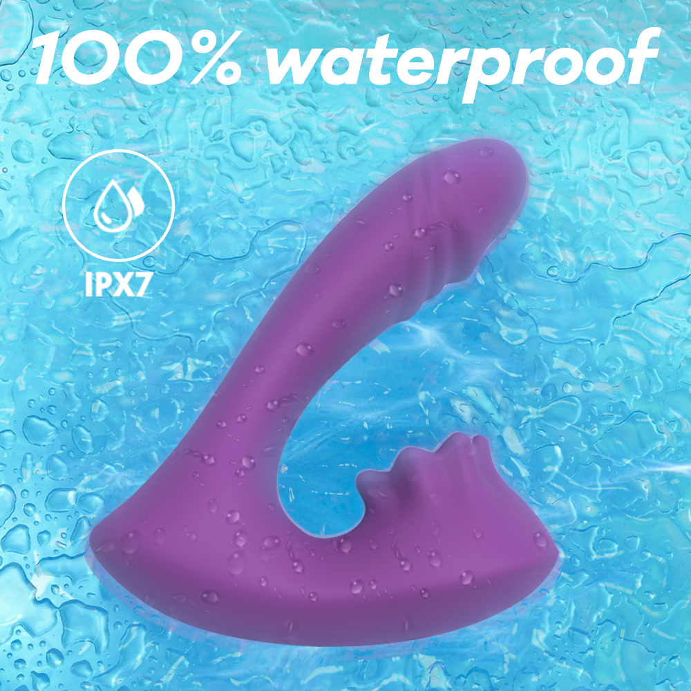 Wireless vibrating clitoral licking female wearable device