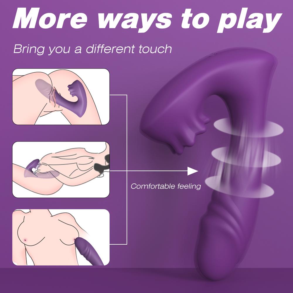 Wireless vibrating clitoral licking female wearable device