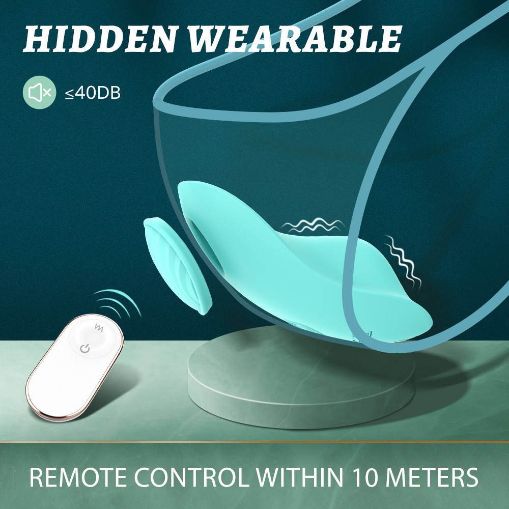 Wearable vibrating toy for women, wireless remote control vibration