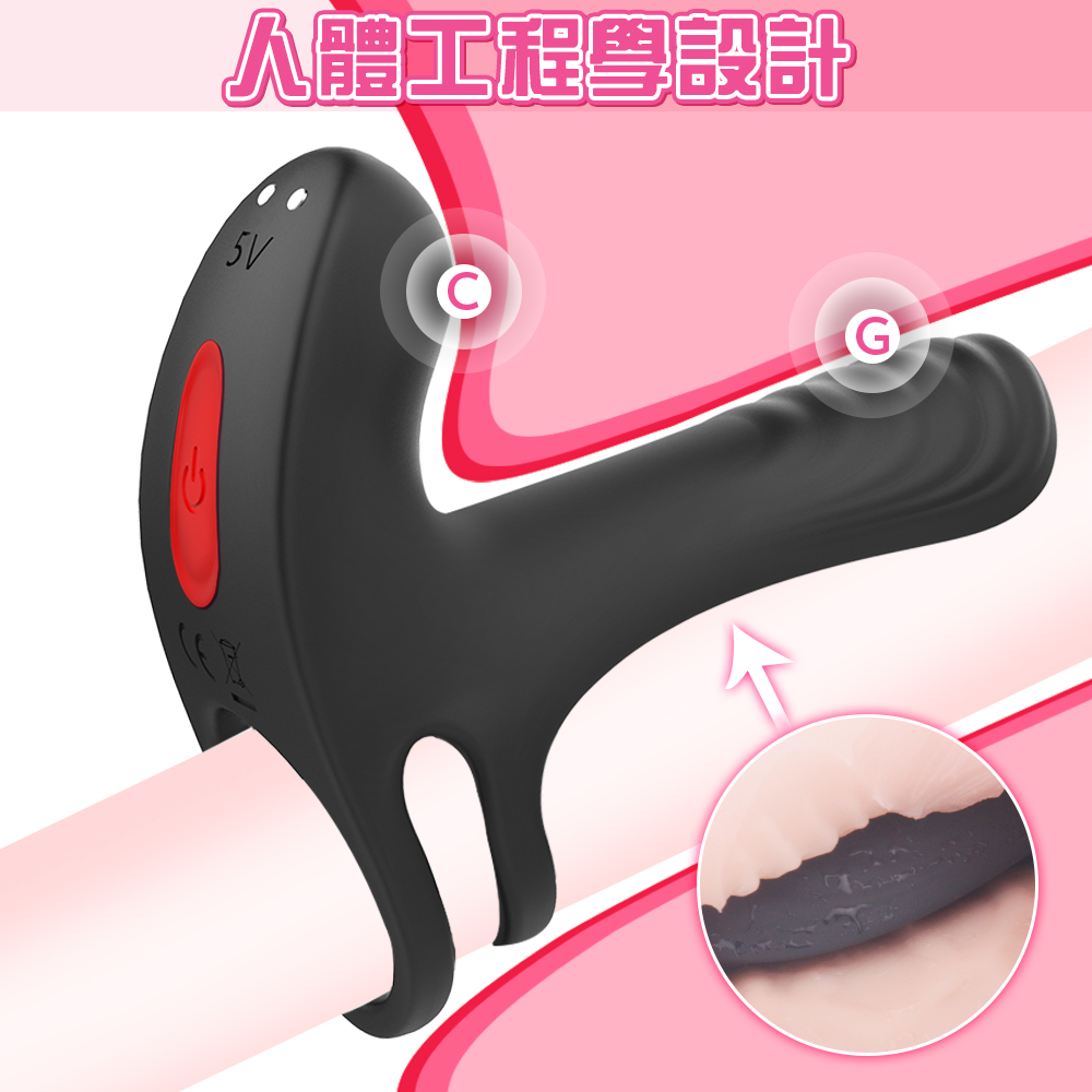 Male remote-controlled vibrating sex ring