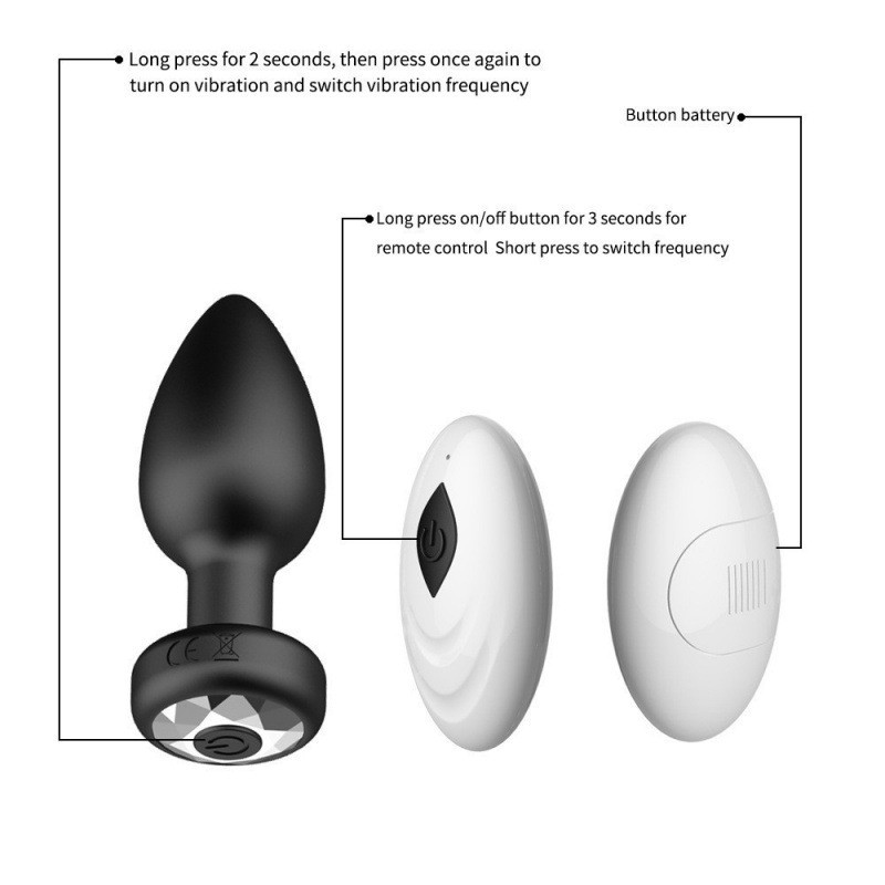Remote-controlled anal plug