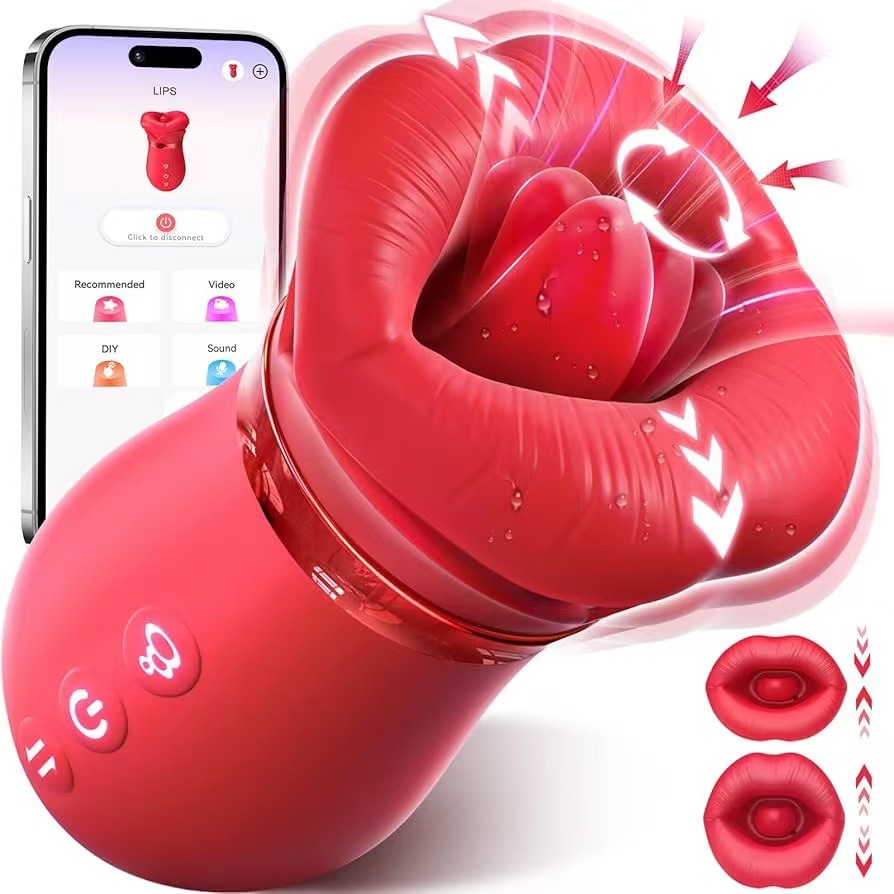 Vibrator with Licking, Sucking, and Gentle Biting Action for Women - Masturbators