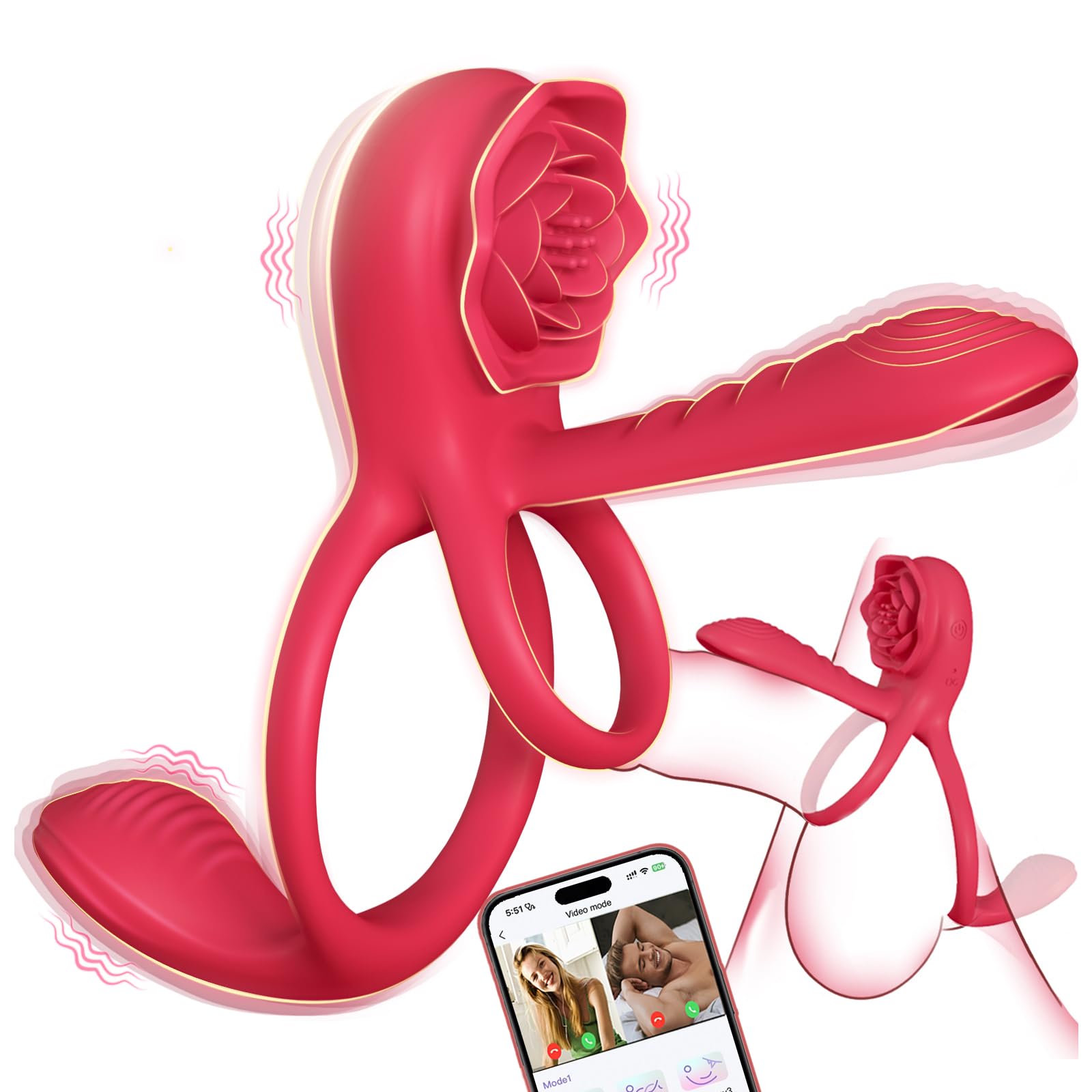 App Remote Control Penis Ring Vibrator - Cock Rings